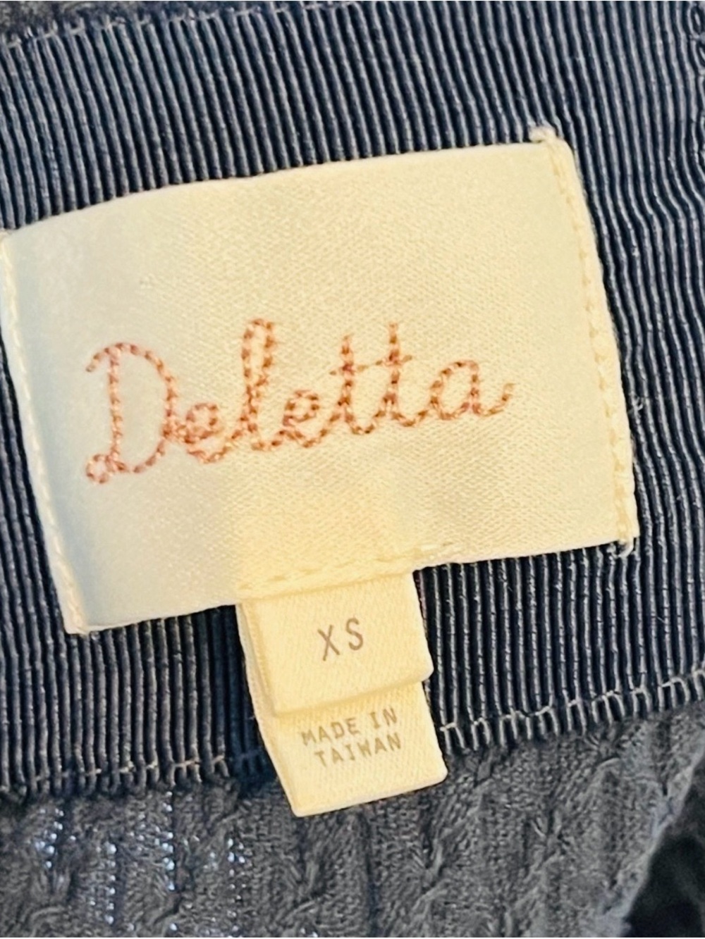 Anthropologie Deletta Textured Peplum Tank in Deep Teal Blue - XS, Like New - Picture 4 of 4